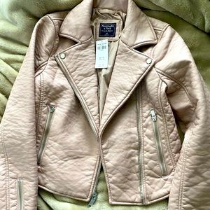 XSMALL Abercrombie and Fitch leather jacket